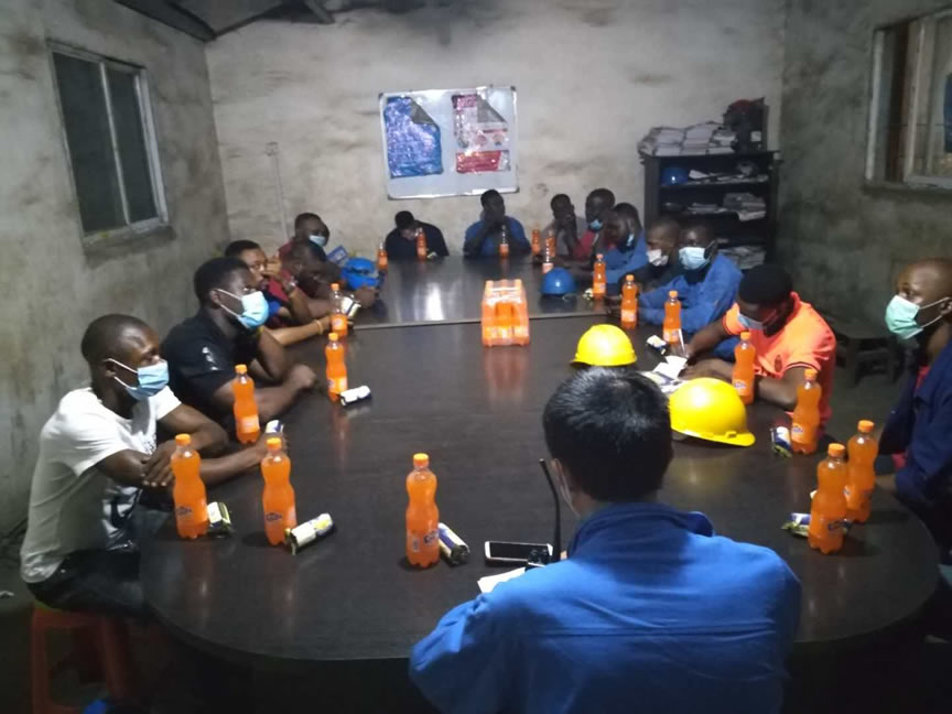 Departmental Meeting of Leaders in The Factory on How to better Working conditions